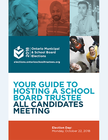 Your Guide to Hosting a School Board Trustee All Candidates Meeting Cover