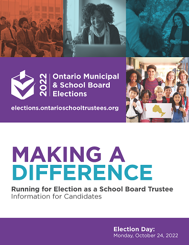 Making A Difference: Running for Election as a School Board Trustee Cover